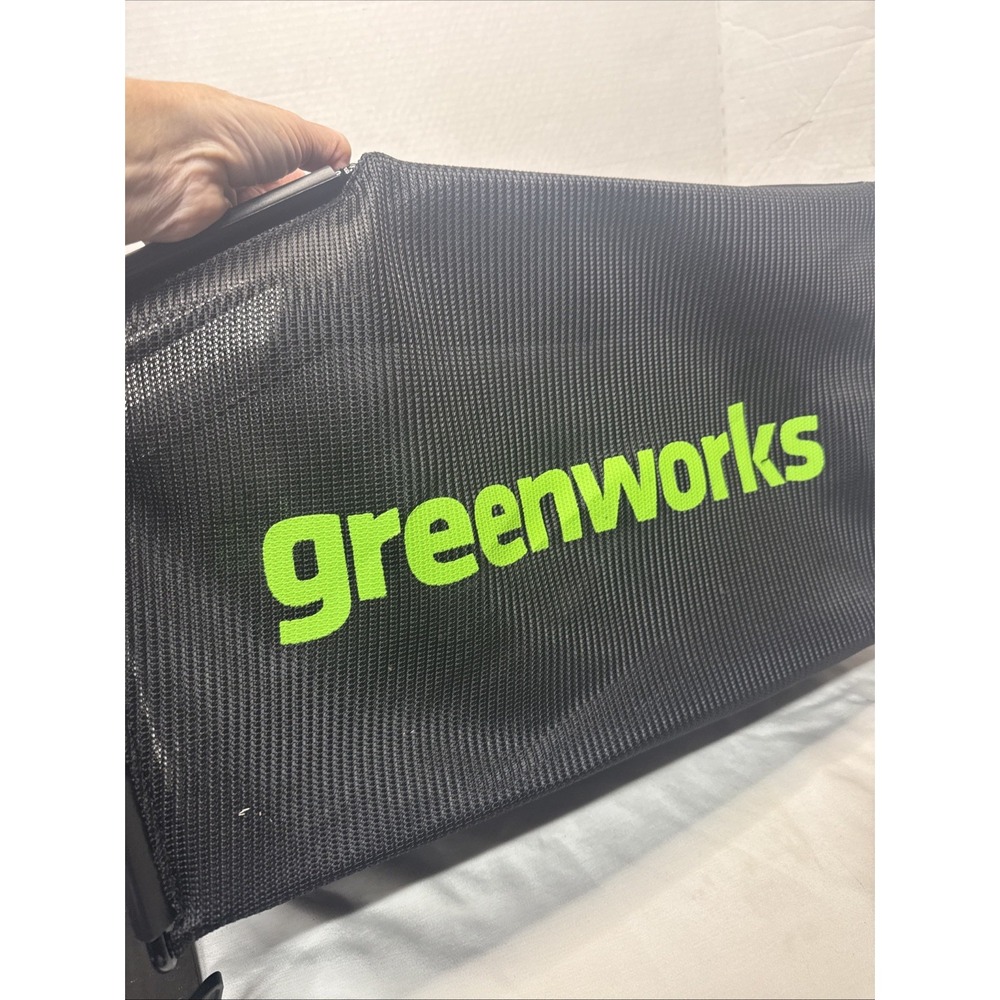 GREENWORKS Lawn Mower Grass Catcher Attachment Clippings Bag & Chute NEW 21"